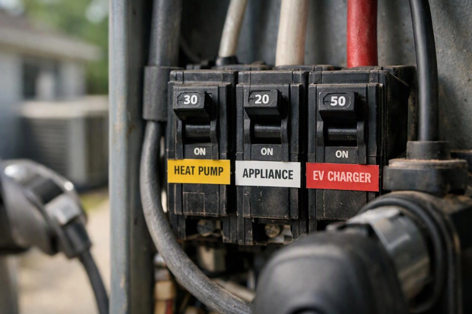 Dedicated Circuits for Heat Pumps, Appliances, and EV Chargers