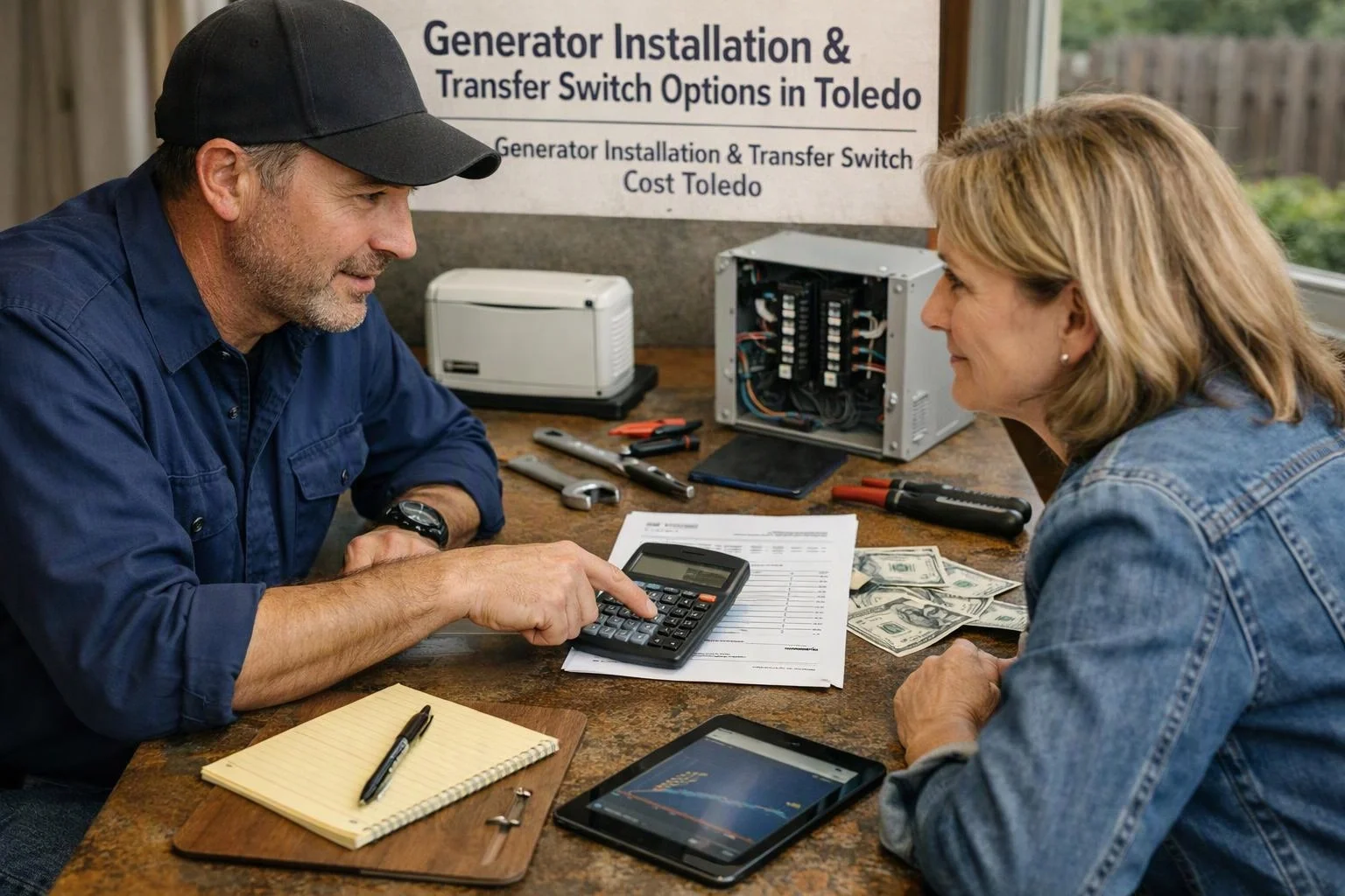 Generator Installation and Transfer Switch Options in Toledo